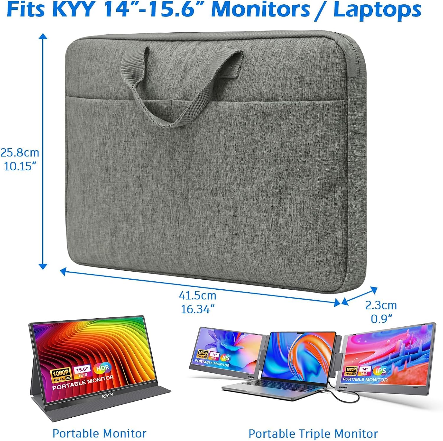 KYY Windows Only 15.6 Inch Screen Extender (X90E) and Travel Bag