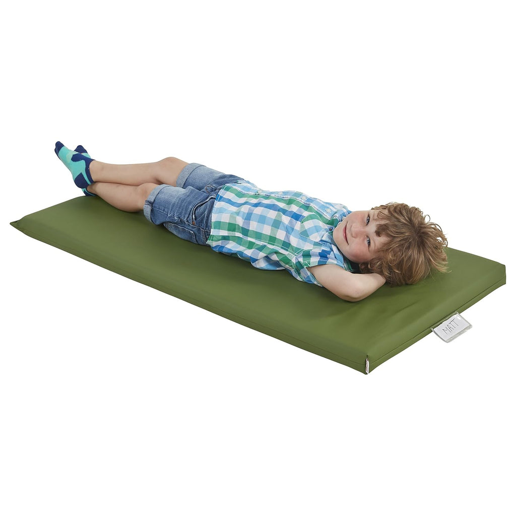 ECR4Kids SoftZone Rainbow Rest Mat, 2in, Sleeping Pad, Earthtone, 5-Piece