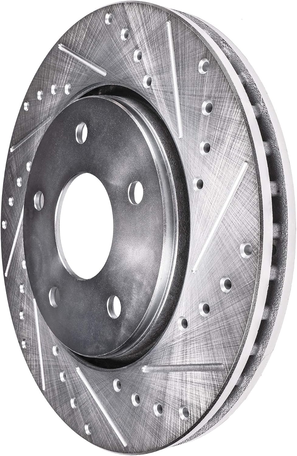 Detroit Axle - 4pc Front Brake Kit for 05-06 Nissan Altima 05-07 09-12 Murano 04-08 Maxima 03-05 INFINITI FX35 FX45, Drilled and Slotted Disc Brake Rotors Ceramic Brakes Pads : 12.60' inch Rotors