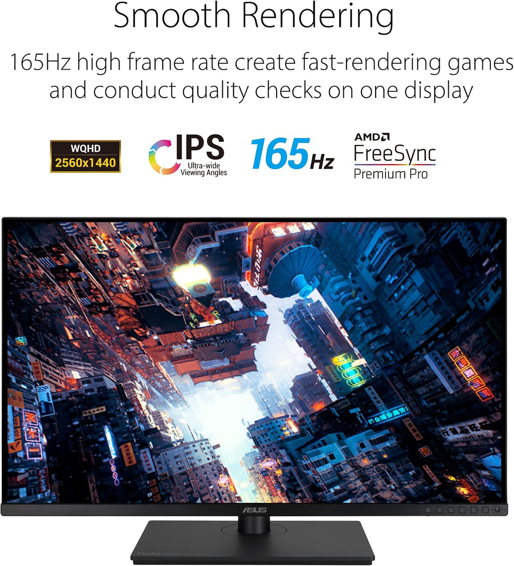 ASUS ProArt Display 32' 1440P Monitor (PA328CGV) - QHD (2560 x 1440), IPS, 165Hz (Renewed)