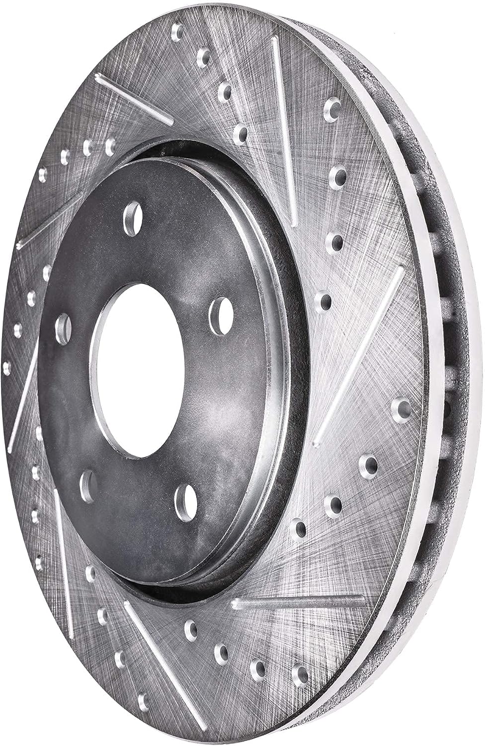 Detroit Axle - Front Drilled Slotted Brake Rotors + Rear Drums Replacement for 2003-2006 Chrysler Sebring (Sedan, Convertible) - 4pc Set