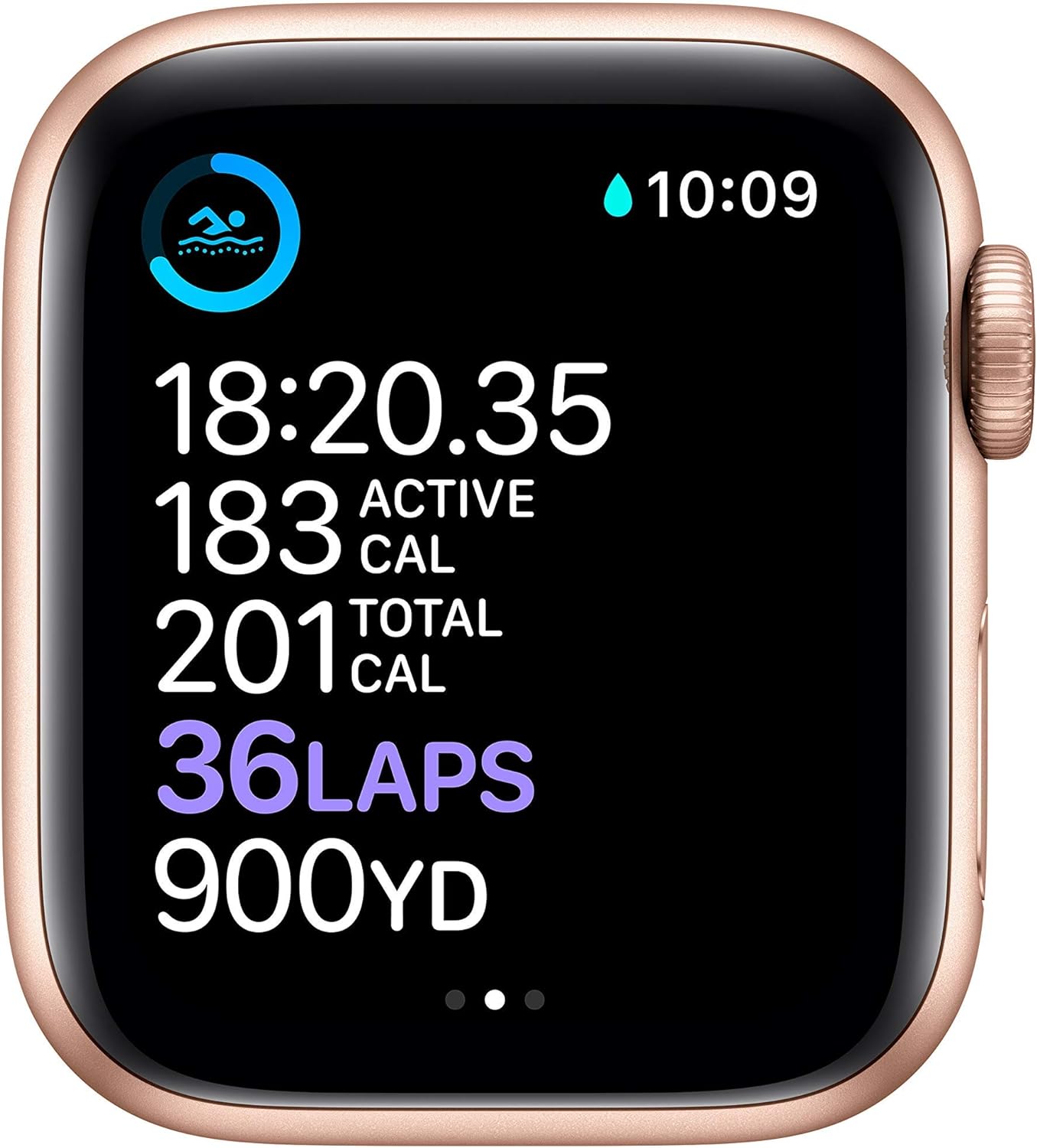 Apple Watch Series 6 (GPS, 40mm) - Gold Aluminum Case with Pink Sand Sport Band (Renewed)