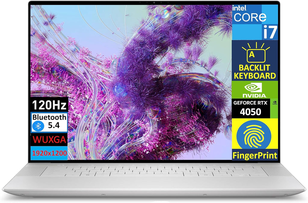 Dell XPS 16 9640 (Replace XPS 15) Business Laptop, 16.3' FHD+ (1920X1200) Intel Ultra 7 155H (Beats i7-13620H), 16GB RAM, 1TB SSD, GeForce RTX 4050, Fingerprint, Backlit KYB, Webcam, Win 11 Pro