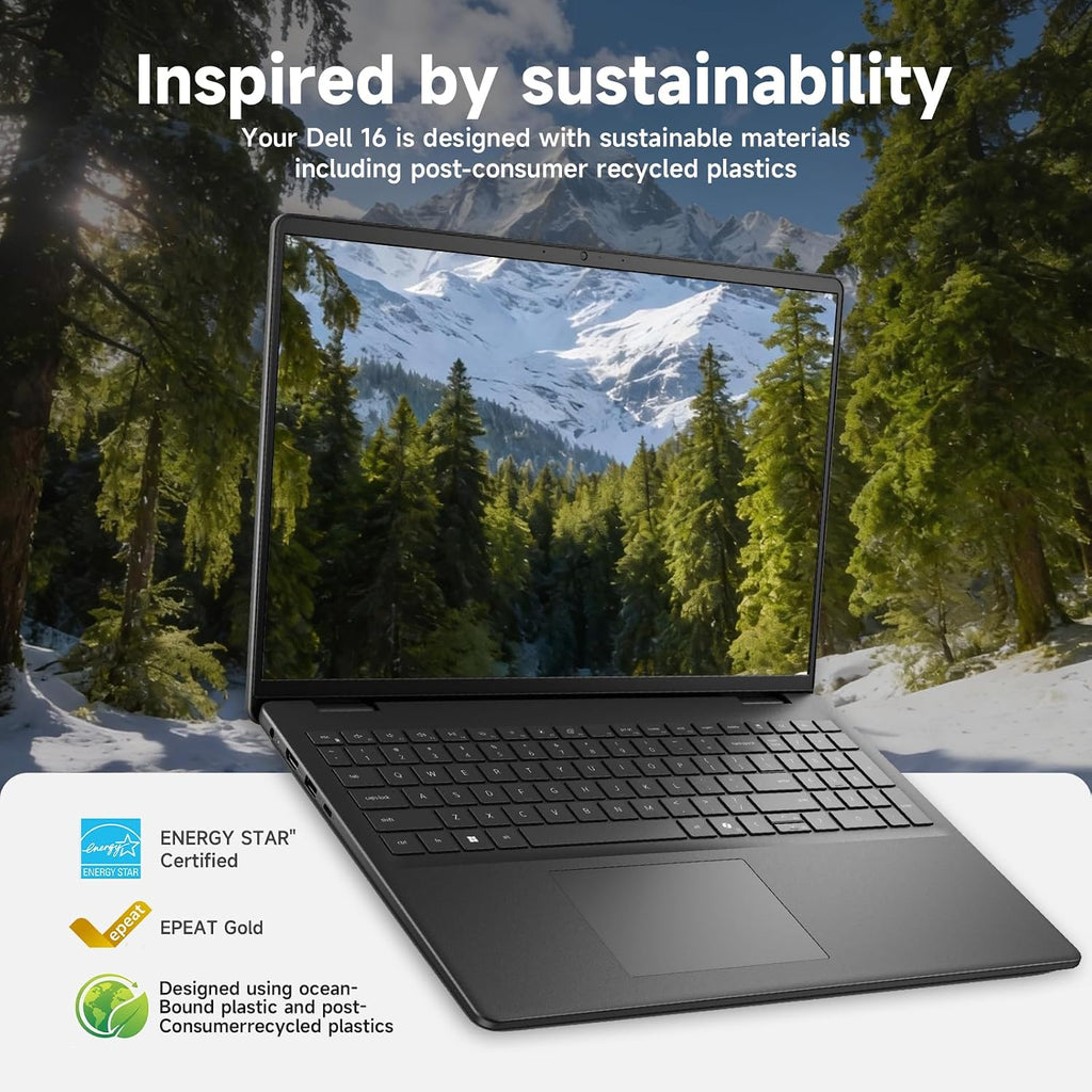 Dell 16 Touchscreen Laptop Computer, 16' FHD+ WVA Touchscreen, Intel 10-Core 7-150U (Up to 5.4GHz), Wi-Fi 6, Backlit KB, Numeric Keypad, Copilot Key, Win 11 pro, 32GB DDR5, 2TB SSD