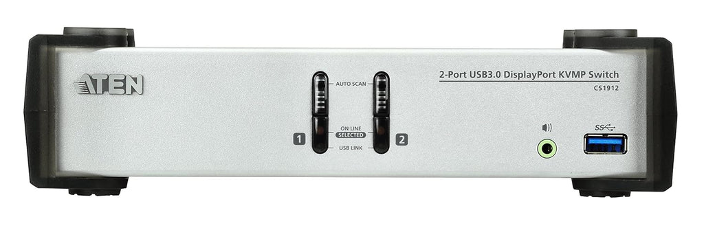 ATEN CS1912 2-Port USB 3.0 DisplayPort KVMP Switch (Cables Included)