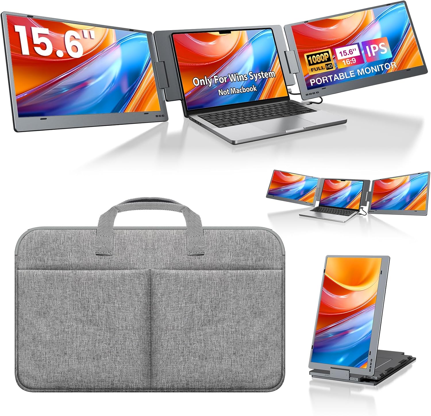KYY Windows Only 15.6 Inch Screen Extender (X90E) and Travel Bag