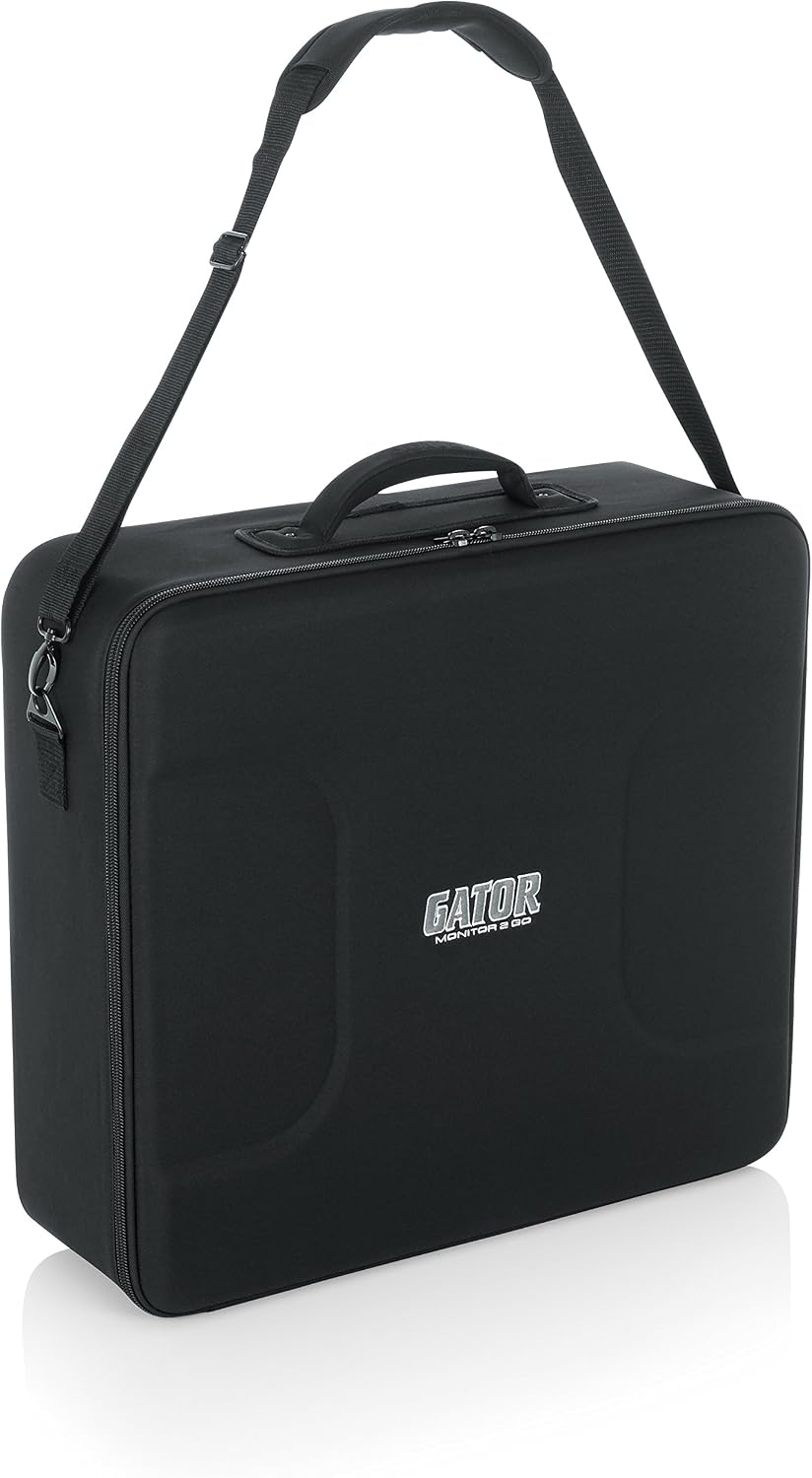 Gator Cases Lightweight Case for Flat Screen Monitors with Cable Storage and Removable Shoulder Strap (G-MONITOR2-GO22)