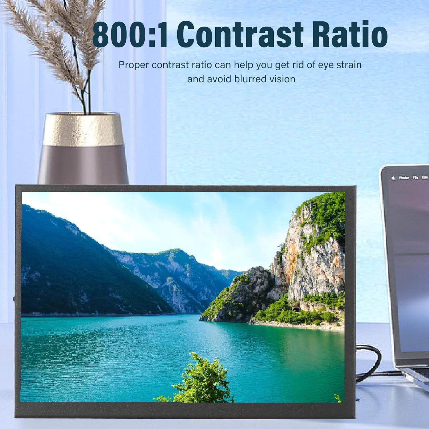 8.9 Inch Touchscreen Monitor, 1920x1200 Portable Screen, for HDMI LCD Display 160 Degrees Full View Display Panel for RPi 4 3 2 for Zero B A for for OS X