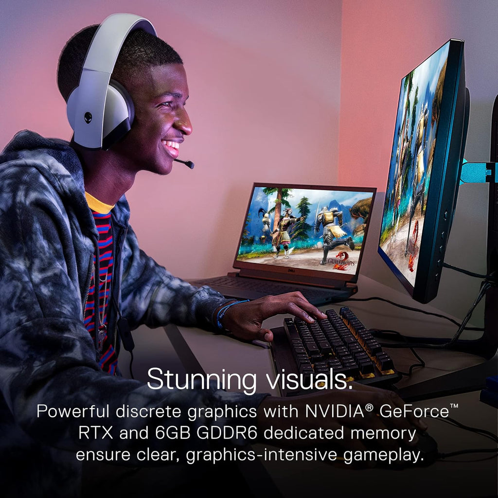 Dell G15 5520 15.6 Inch Gaming Laptop – 1080p FHD 120Hz DisplayIntel Core i7-12700H16GB DDR5 RAM512GB SSDNVIDIA Geforce RTX 3060 6GB GDDR6Intel Wi-Fi 6USB CWindows 11 – Dark Shadow Grey (Renewed)