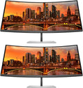 HP Series 7 Pro Curved 38-inch 738pu 2K+ WQHD+ (3840 x 1600) 60Hz 5ms LCD IPS Monitor, 2-Pack Bundle, Daisy Chain, HDMI, DisplayPort, USB Hub, Thunderbolt 4 USB-C w/100W PD