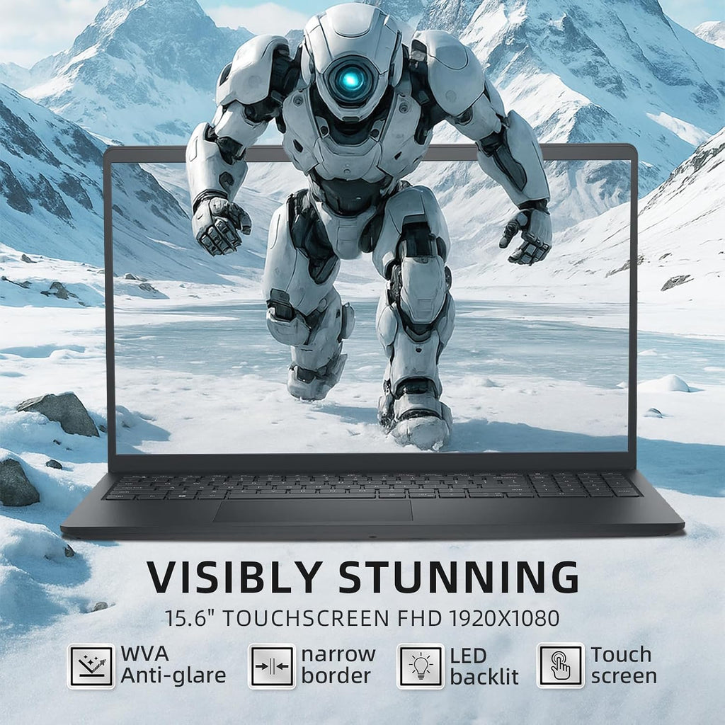 Dell Inspiron 15 3535 Touchscreen Laptop - w/Accessories, 15.6' FHD WVA Display, AMD Ryzen 7 7730U, AMD Radeon Graphics, HD Webcam, Win 11 Pro, 16 GB RAM, 512GB SSD