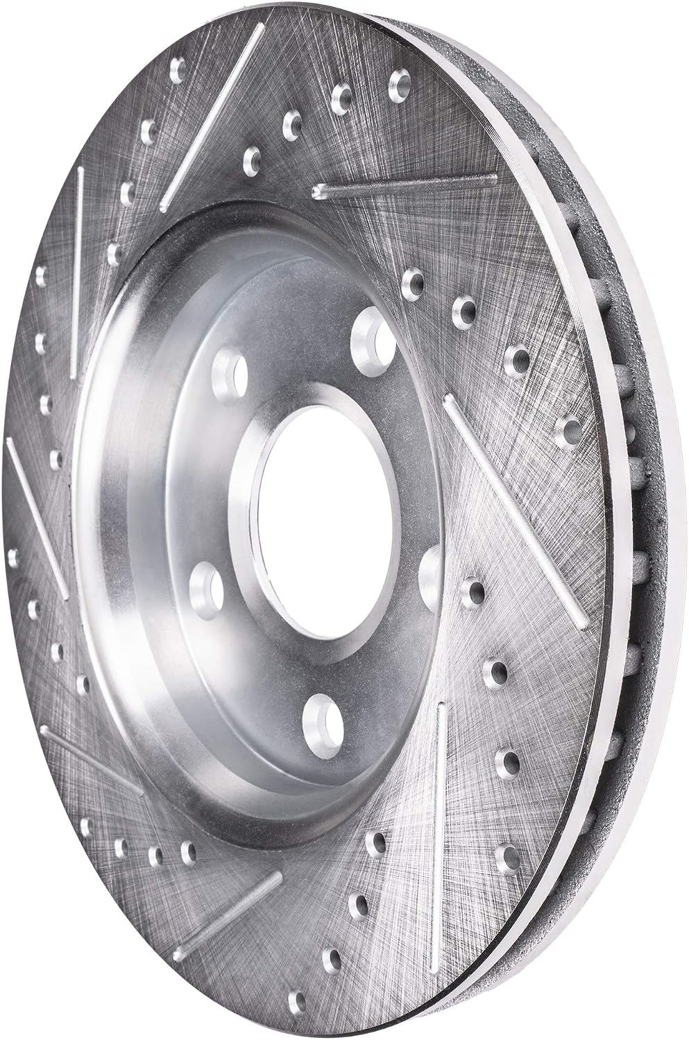 Detroit Axle - Brake Rotors for 2012 2013 Audi A5 Quattro A6, Drilled and Slotted Disc Brake Rotors Replacement : 12.60' inch Front and 12.99' inch Rear Rotors