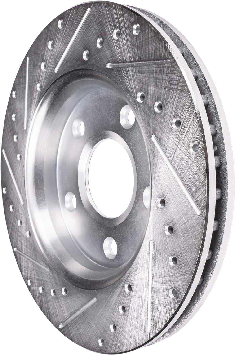 Detroit Axle - Front Brake Rotors for 2001-2006 Lexus LS430 Drilled & Slotted Disc Brake Rotors 2002 2003 2004 2005 Replacement