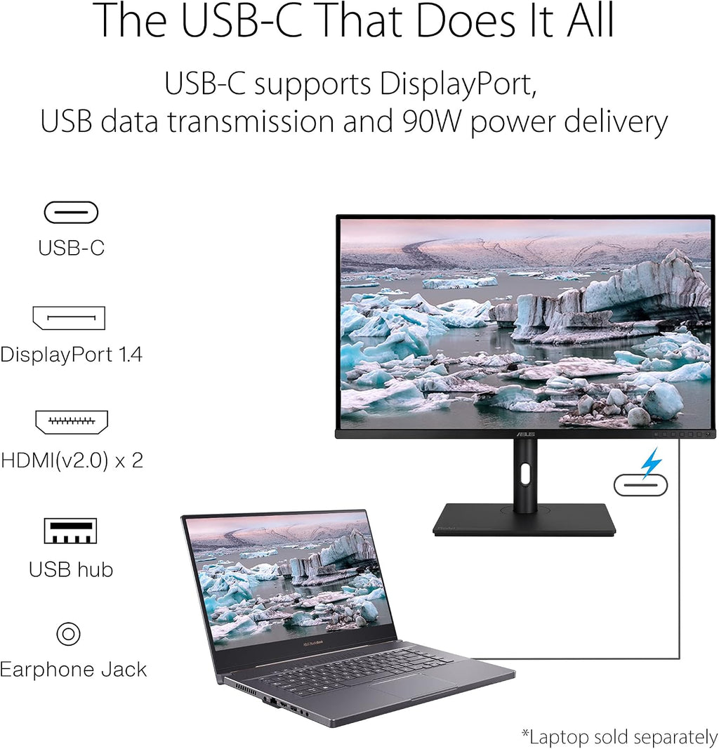 ASUS ProArt Display 32' 4K HDR Monitor (PA329CV) - UHD (3840 x 2160), IPS, 100% sRGB (Renewed)