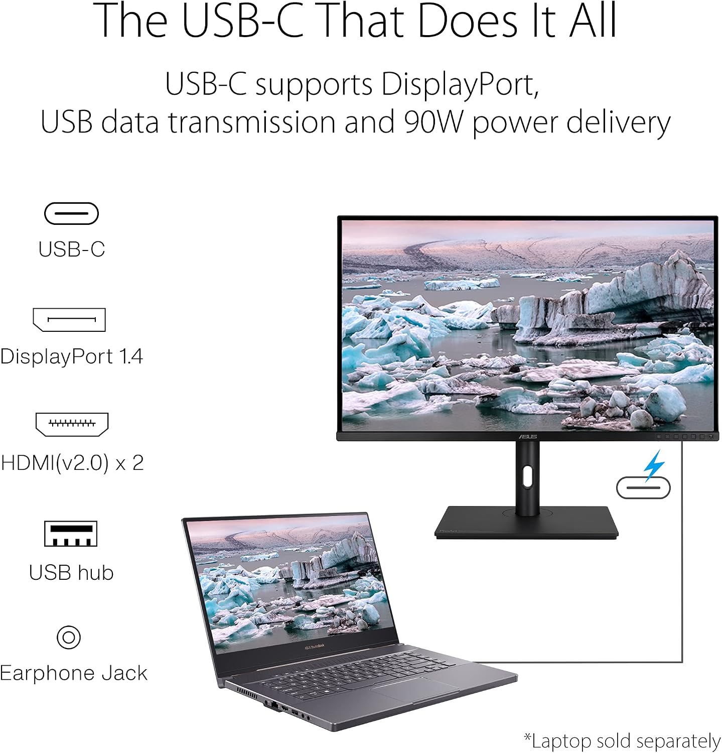 ASUS ProArt Display 32' 4K HDR Monitor (PA329CV) - UHD (3840 x 2160), IPS, 100% sRGB (Renewed)