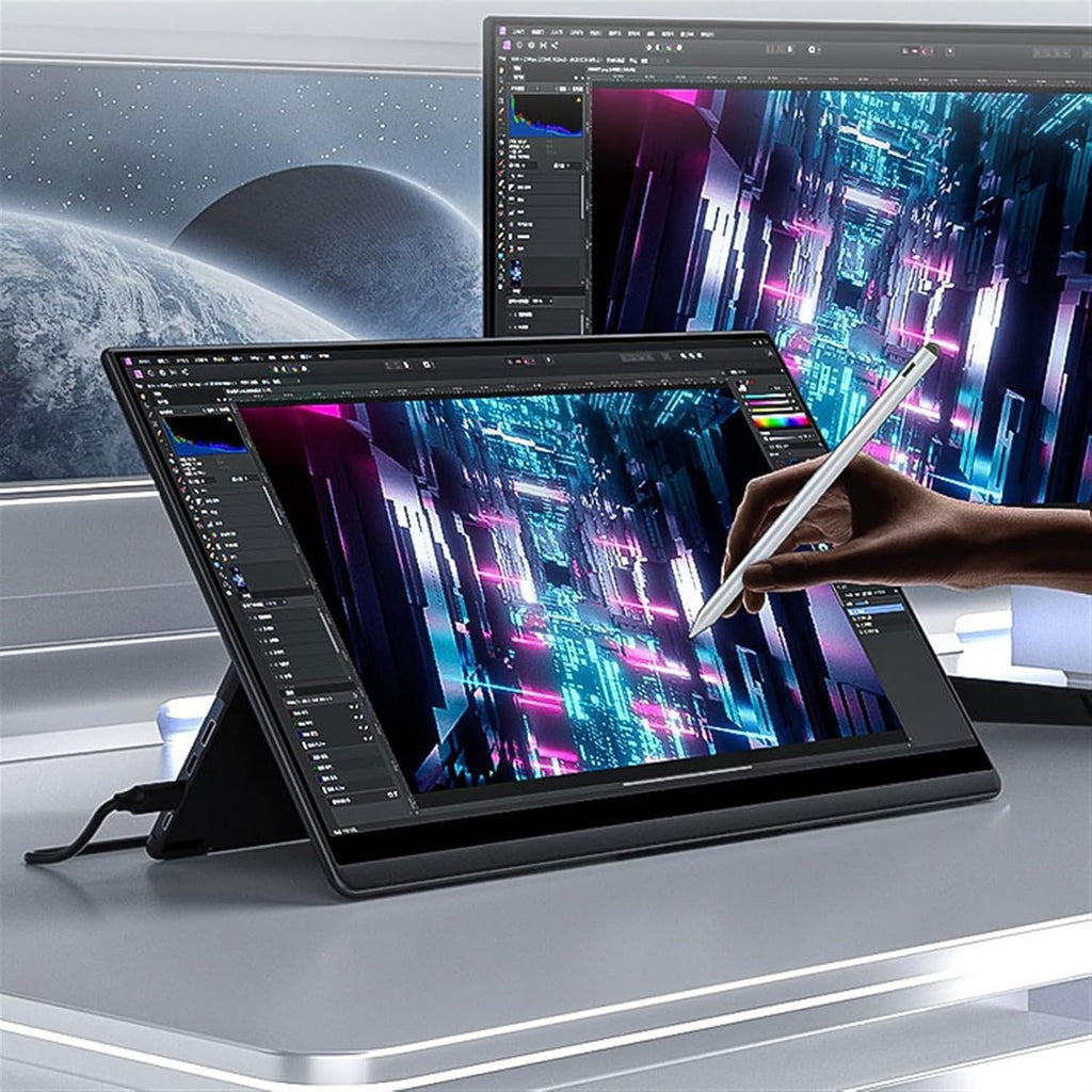 Portable Monitor for Laptop 15.6-inch IPS 2K 144HZ Cell Phone External Screen Multifunctional Touch Secondary Laptop Expansion Gaming Machine Monitor Portable Gaming Monitor