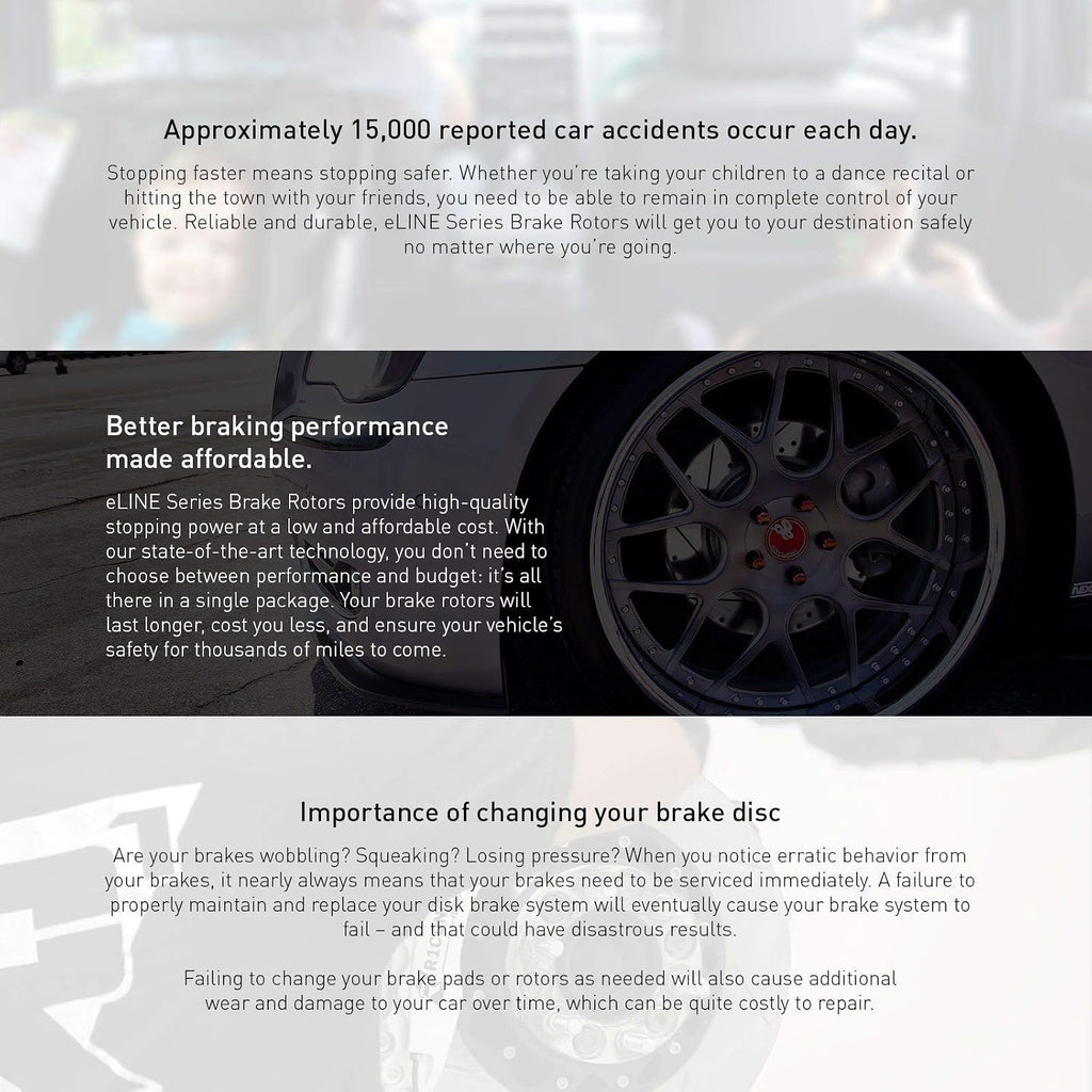 R1 Concepts Front Brakes and Rotors| Automotive Replacement Brake Kits| Front Ceramic Brake Pads and Rotors Kit| Fits 2007 Acura CSX, 2002-2006 Acura RSX, 2006-2011 Honda Civic