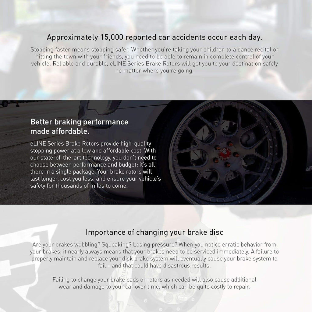 R1 Concepts Front Brakes and Rotors| Automotive Replacement Brake Kits| Front Semi-Metallic Brake Pads and Rotors Kit| Fits 2007 Acura CSX, 2002-2006 Acura RSX, 2006-2011 Honda Civic