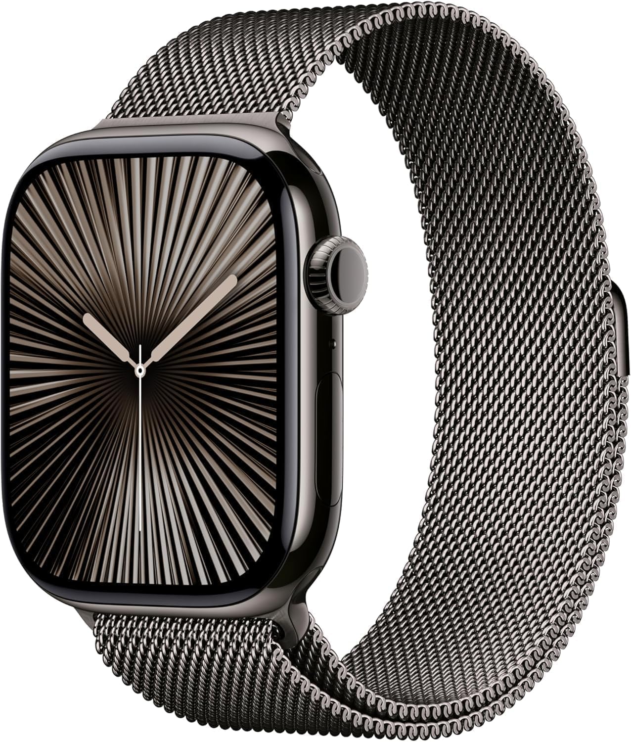 Apple Watch Series 10 [GPS + Cellular, 46mm] - Slate Titanium Case with Slate Milanese Loop, M/L, M/L (Renewed)