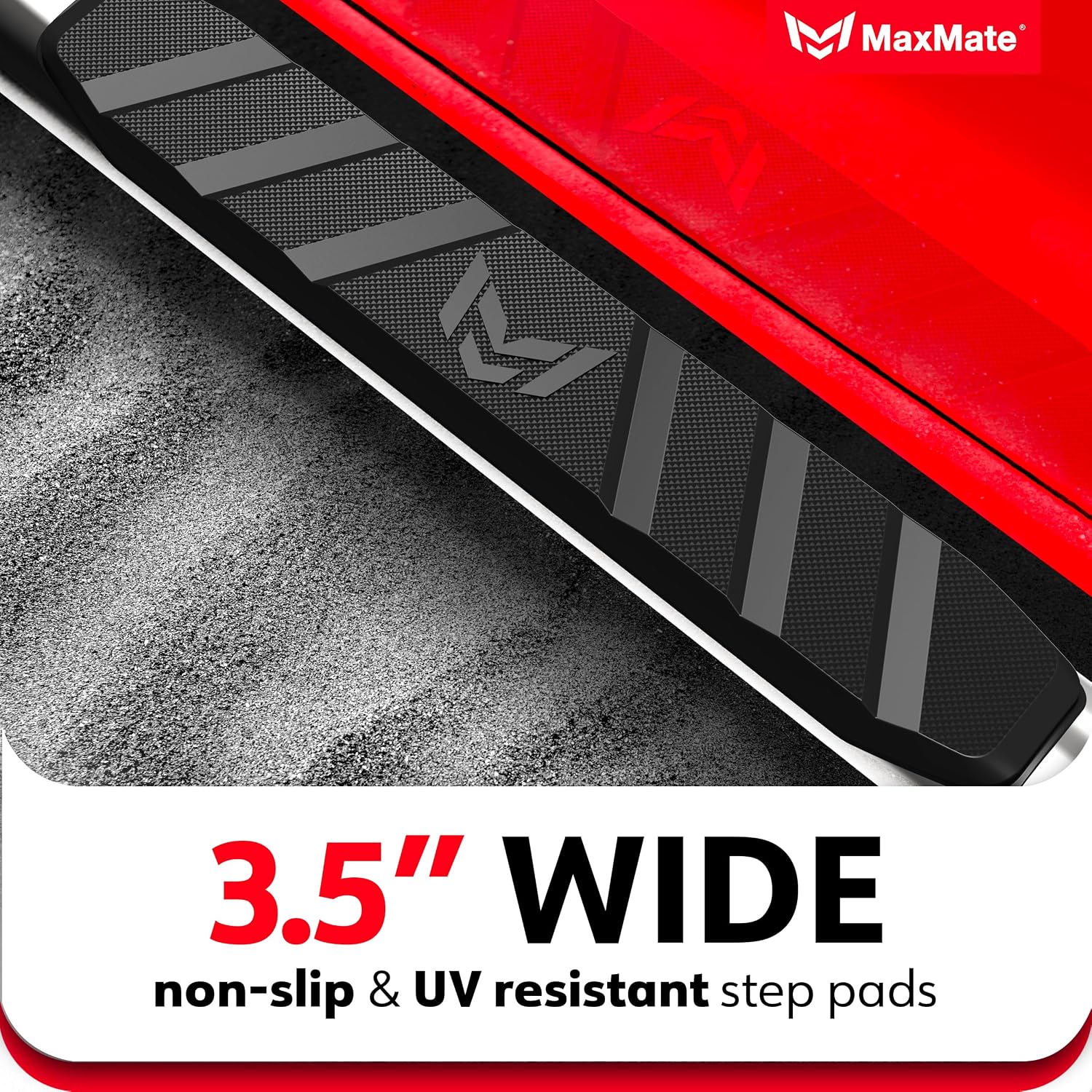 MaxMate 3.5' Oval Nerf Bar Side Steps Compatible with 2020-2026 Jeep Gladiator JT | SS2J35197MX | Side Rails Running Boards
