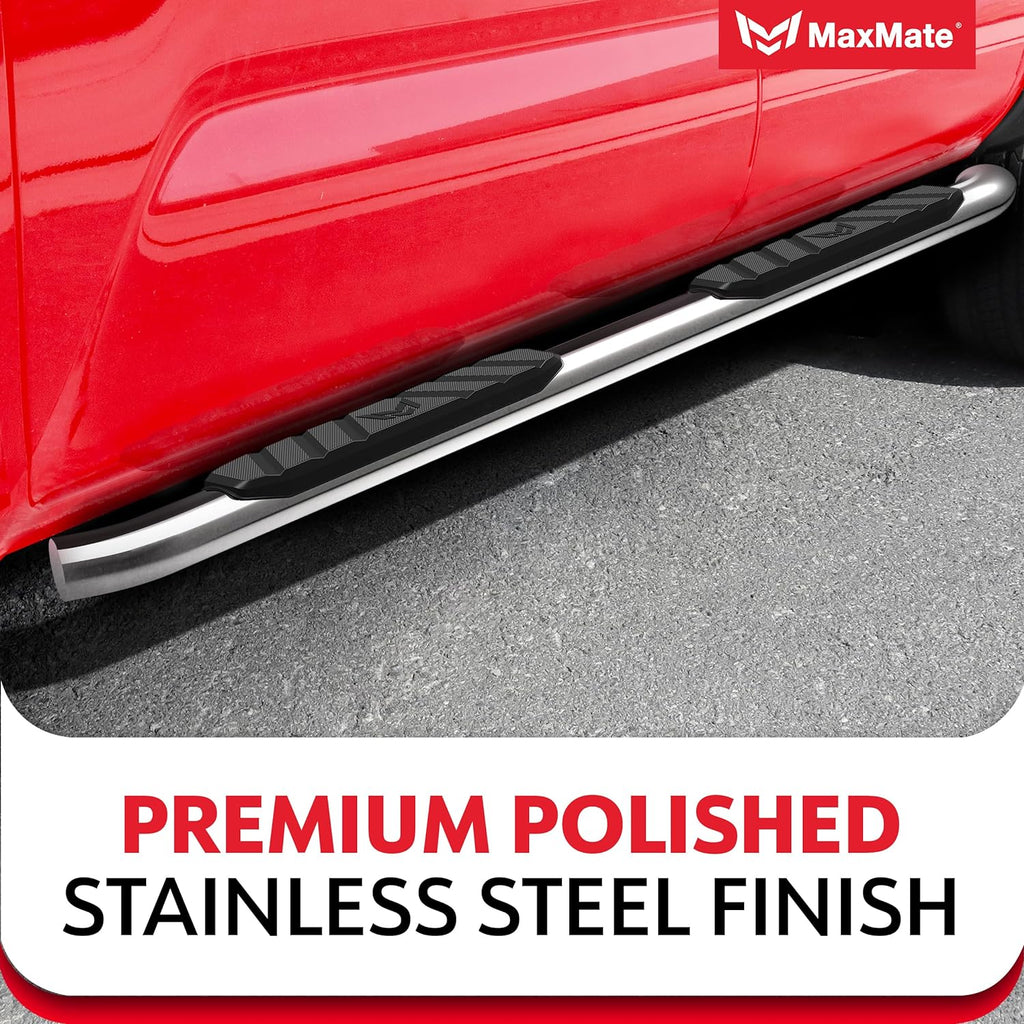 MaxMate 3.5' Oval Nerf Bar Side Steps Compatible with 2020-2026 Jeep Gladiator JT | SS2J35197MX | Side Rails Running Boards