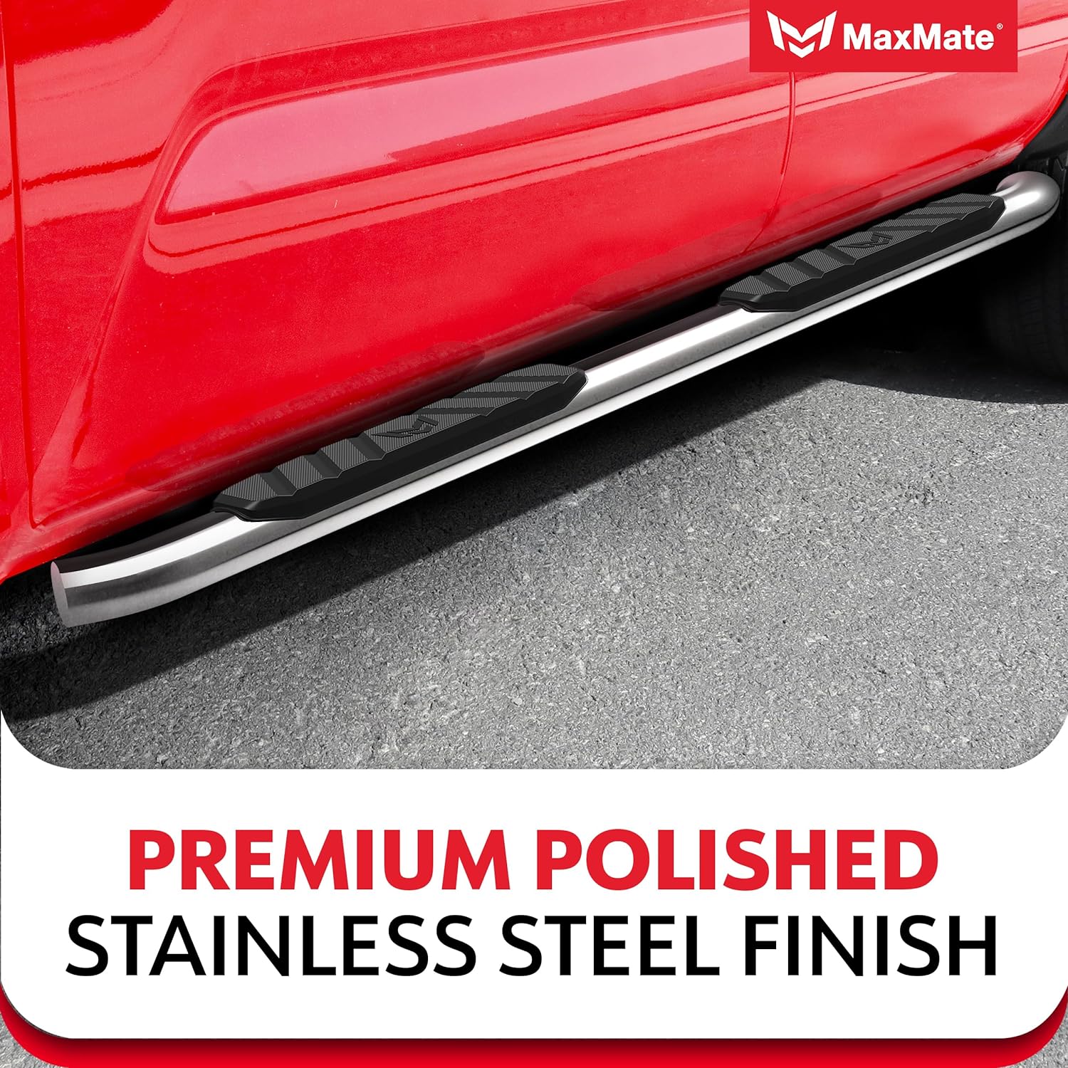 MaxMate 3.5' Oval Nerf Bar Side Steps Compatible with 2020-2026 Jeep Gladiator JT | SS2J35197MX | Side Rails Running Boards