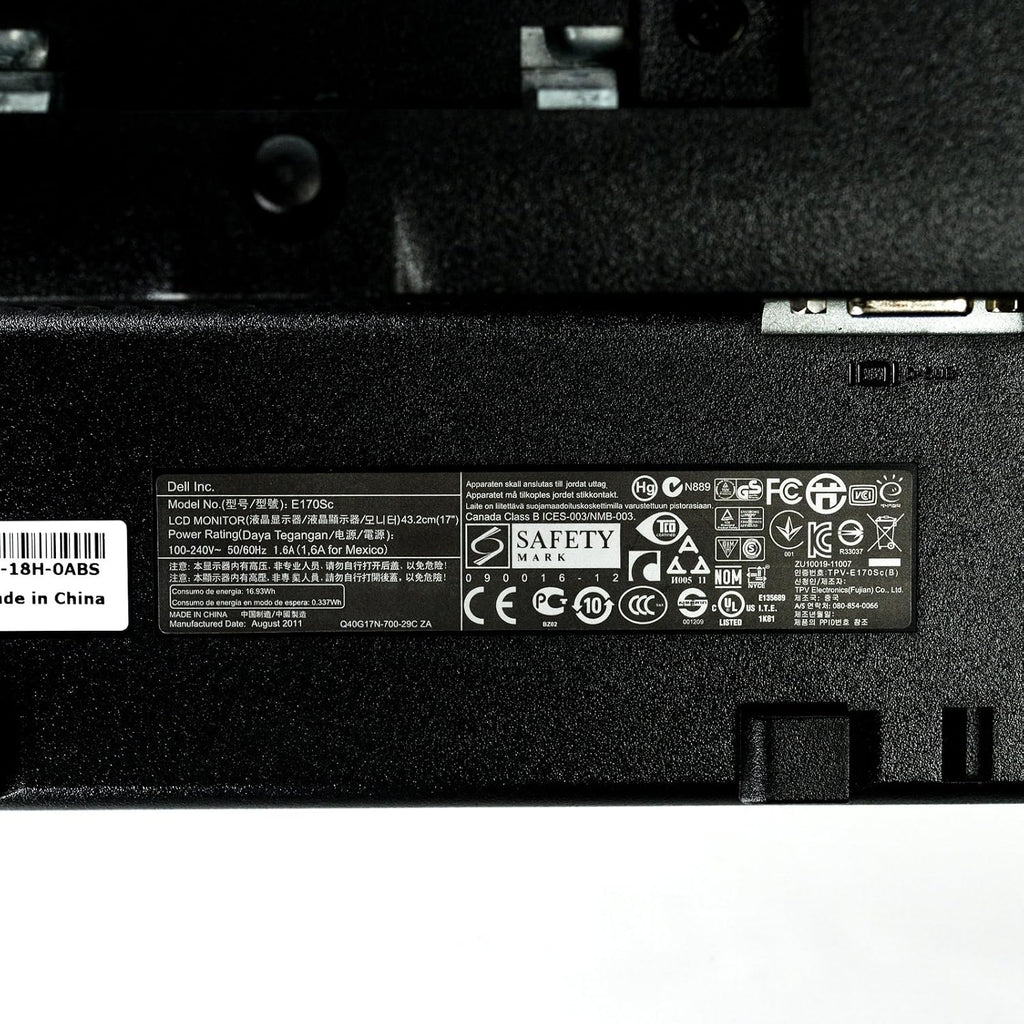 Dell E170S 17-inch flat panel monitor