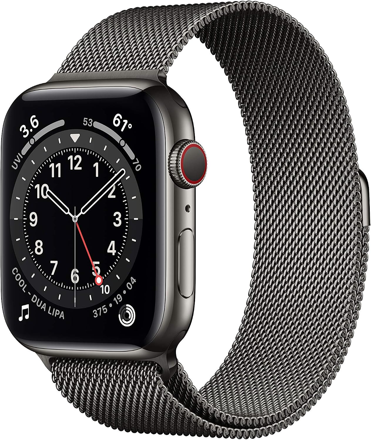 Apple Watch Series 6 LTE 44mm Graphite Stainless Steel Graphite - M07R3LL/A