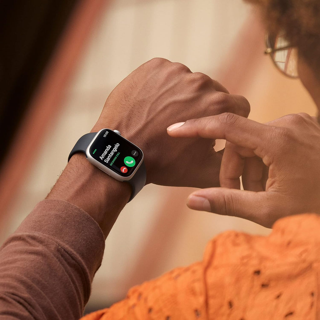 Apple Watch Series 8 (GPS, 41MM) - Midnight Aluminum Case with Midnight Sport Band S/M (Renewed Premium)