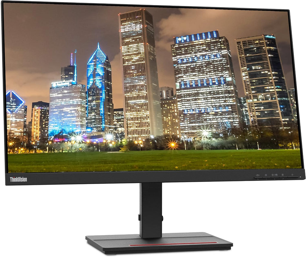 Lenovo ThinkVision S24e-20 23.8' Full HD 1920 x 1080 WLED LCD Monitor 2-Pack, 250 Nit, FreeSync, HDMI-VGA, Raven Black Bundle with Adjustable Desk Mount Monitor Stand